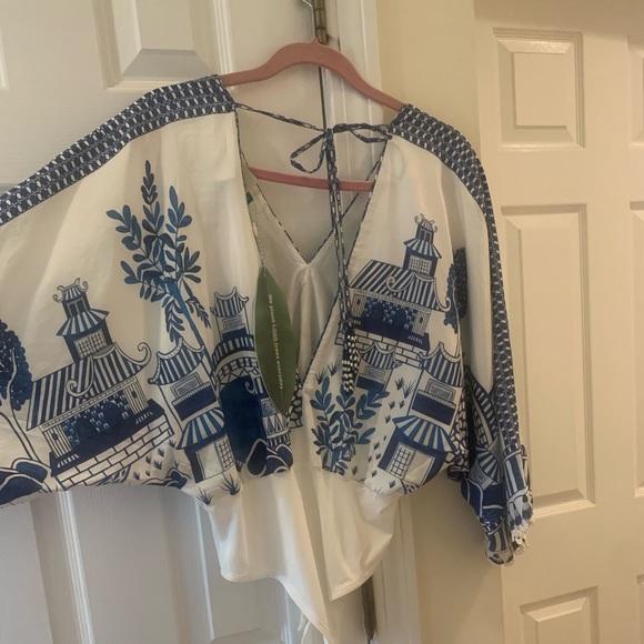 Farm Rio NWT Size Small Ancient Garden Bodysuit - Picture 5 of 7